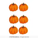Mini Foam Pumpkins, Set of 6 (3.5 cm)