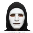 Plain White Face Mask, PVC (Paintable)