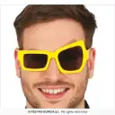 Asymmetrical Yellow Party Glasses