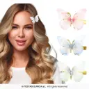 Butterfly Hair Clips, Set of 6 (5 cm)