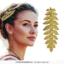 Metal Laurel Hair Clip