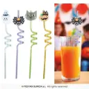 Halloween Straws, Pack of 4 (27 cm)
