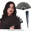 Gothic Lace Hand Fan, 24 cm
