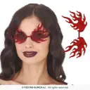 Red Flame Novelty Glasses, Plastic