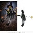 Hanging Witch with Light, Sound & Movement, 110 cm