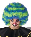 Spiral Clown Wig - Blue/Green