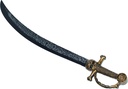 Large Black Curved Pirate Sword