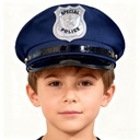 Navy Blue Police Hat - Kids