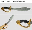 Pirate Scimitar Sword Prop 51cm