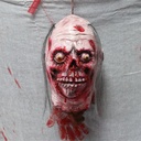 Latex Hanging Zombie Head